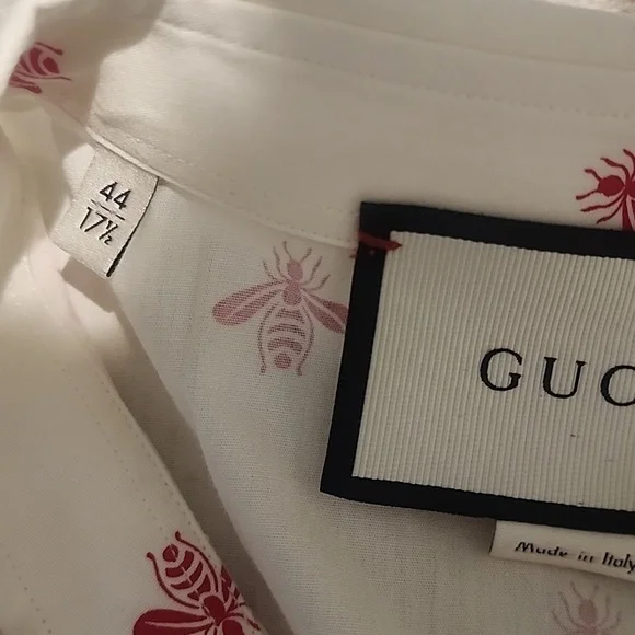 Gucci Bee Oxdord Shirt Mens